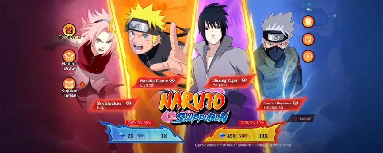 Kolaborasi MLBB X Naruto hadirkan Banyak Skin baru yang Wajib Kamu Miliki
